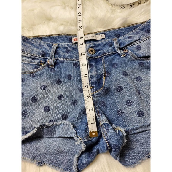 Levi's‎ Shorty Shorts Jean Shorts With Polka Dots Size 5 - Picture 6 of 7